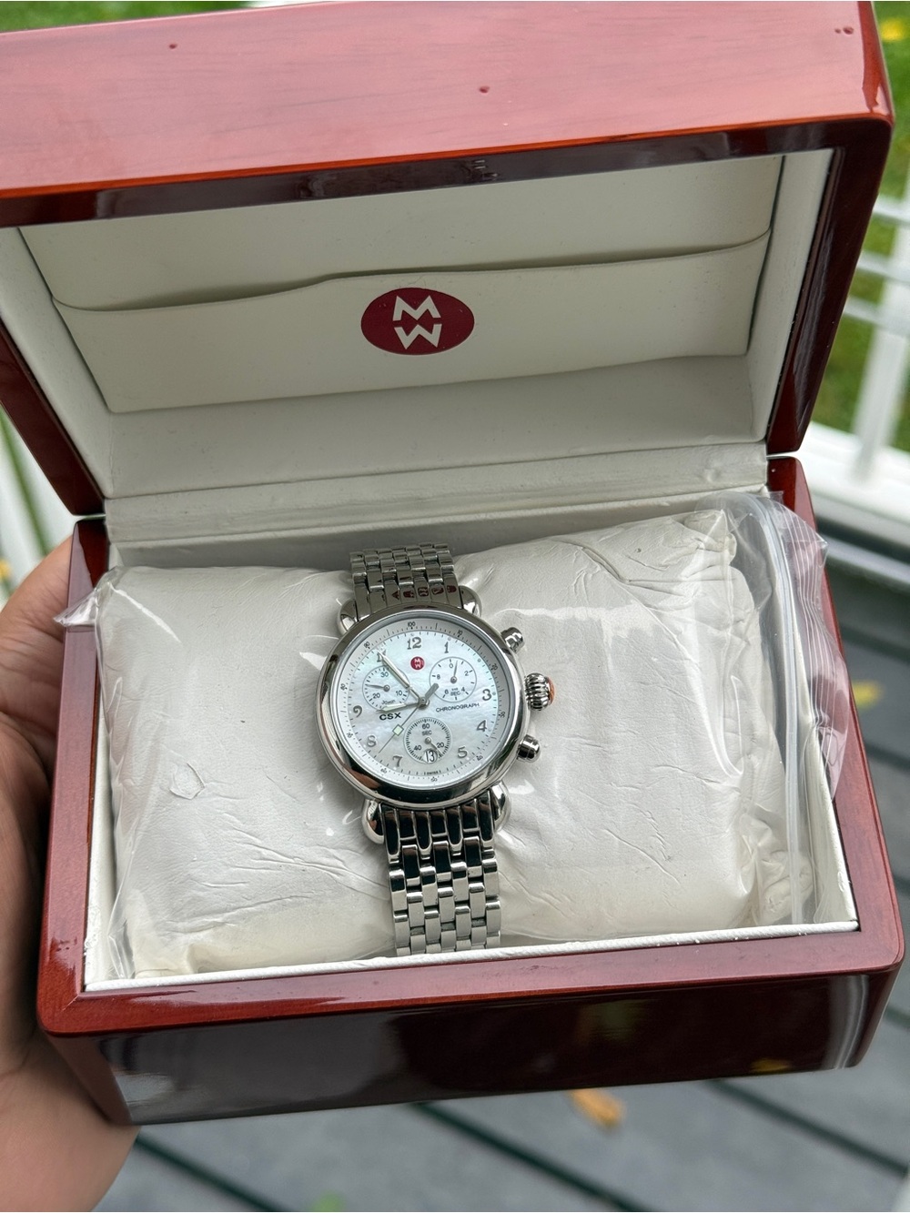 Michele CSX Mother of Pearl Dial Chronograph Women's Watch - Picture 4 of 14